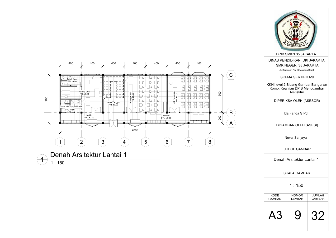 Project Based Learning Menggambar Sekolah 2 Lantai