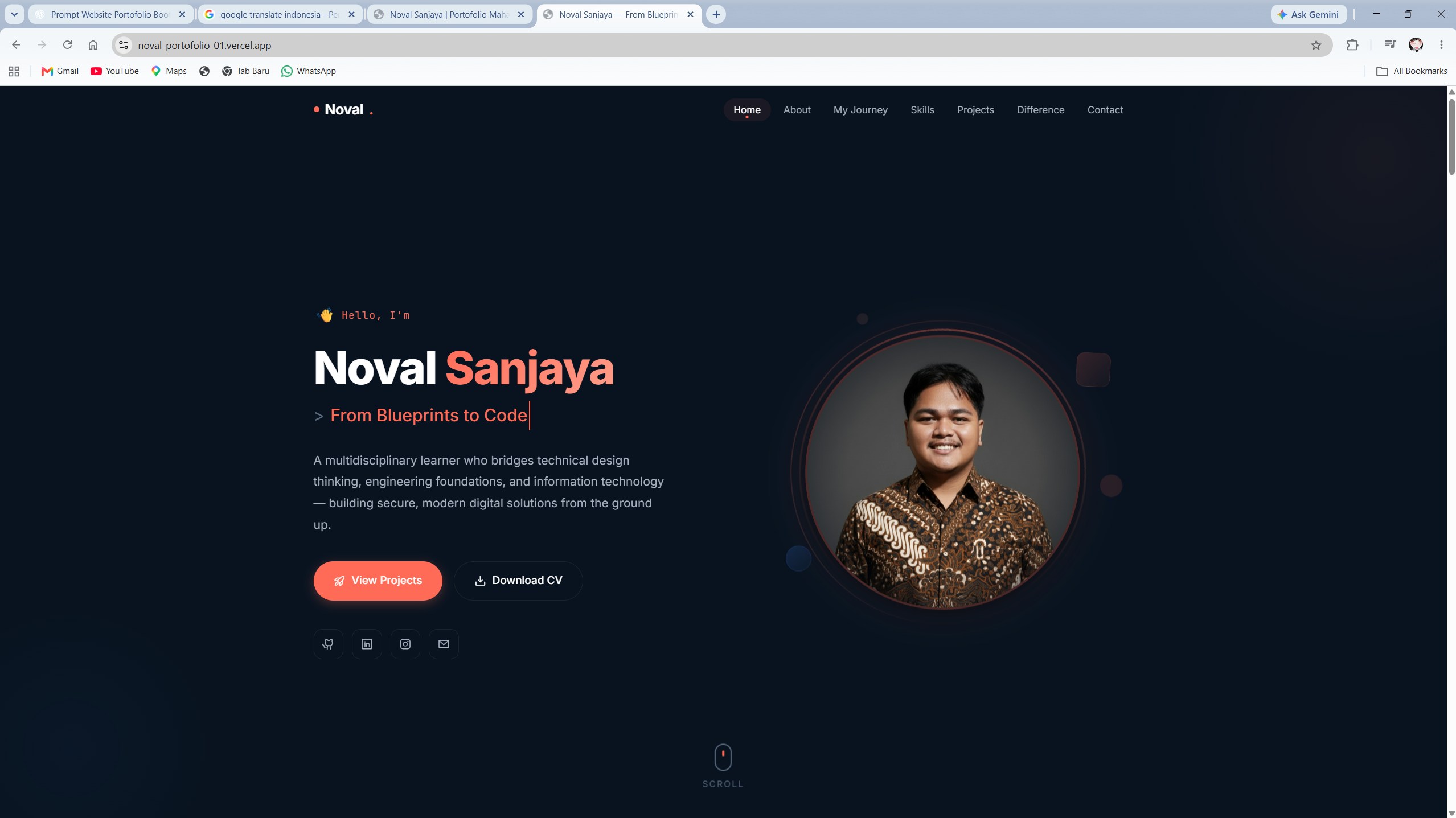 Personal Portfolio Website